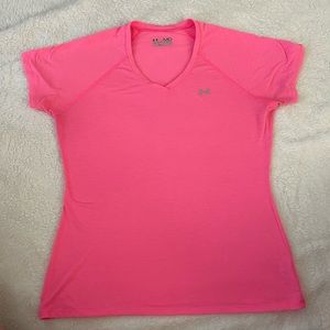 Under Armour pink athletic workout tee